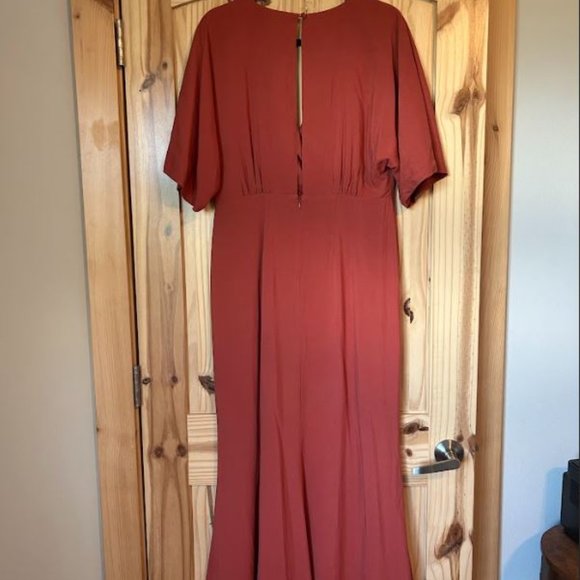 Alexia Admor NAOMI DRAPED DRESS - Rust - Size 10 - Picture 5 of 9